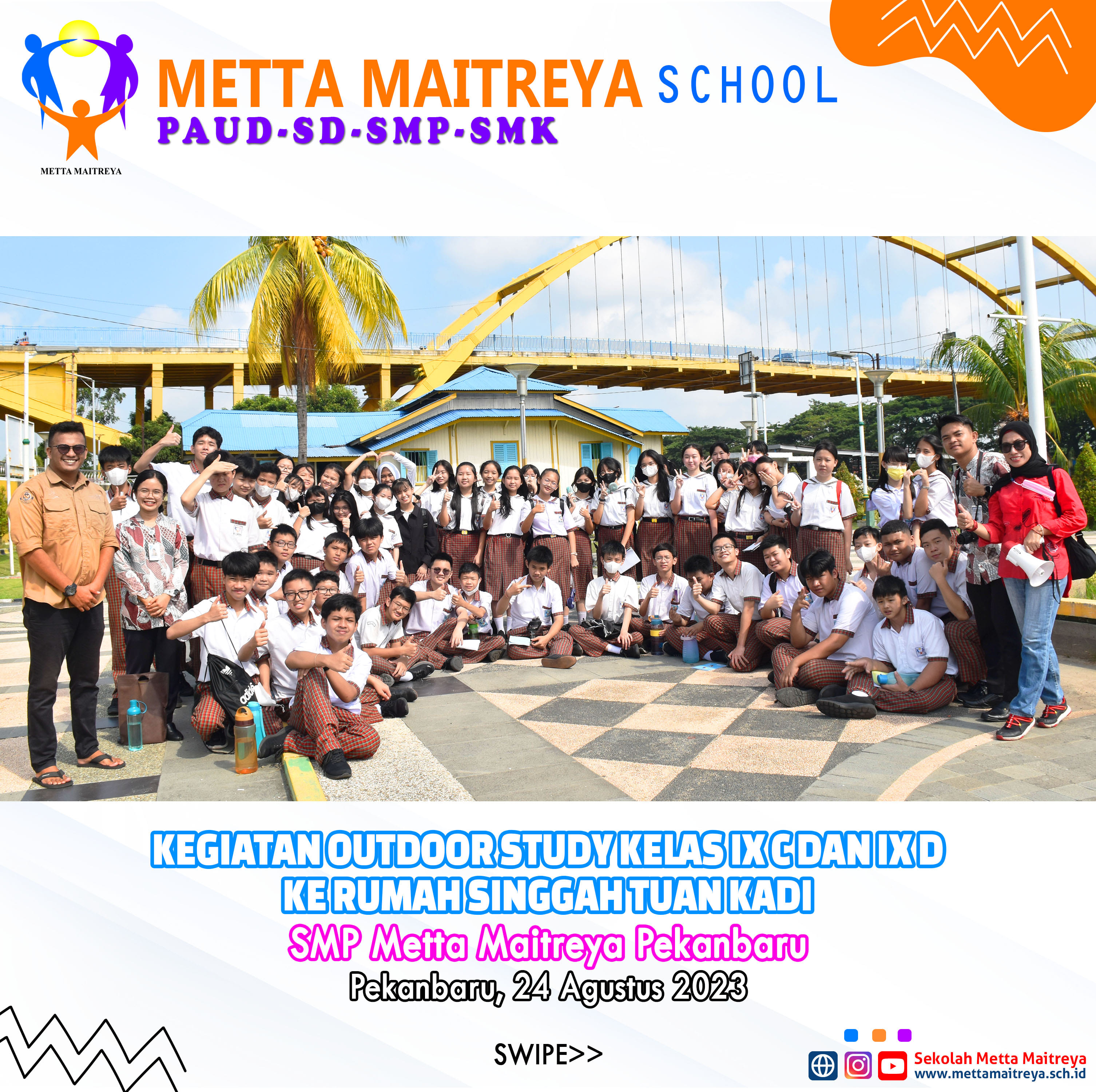 Kegiatan Outdoor Study Kelas IX C dan IX D ke Rumah Singgah Tuan Kadi | SMP METTA MAITREYA